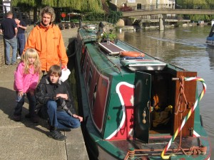 Een typische kanaalboot in The Broads